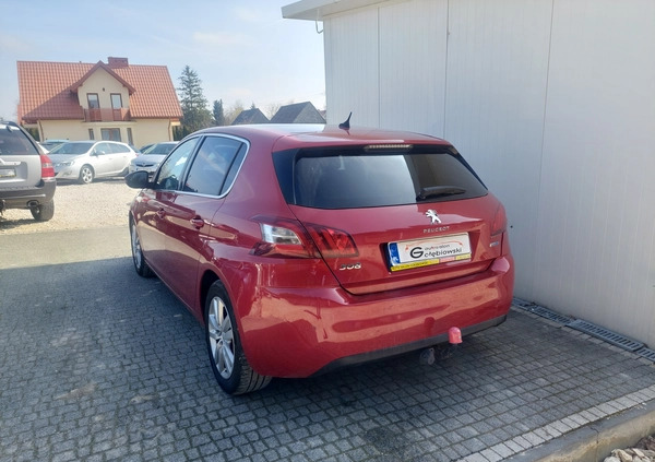 Peugeot 308 cena 39999 przebieg: 163000, rok produkcji 2018 z Kępno małe 466